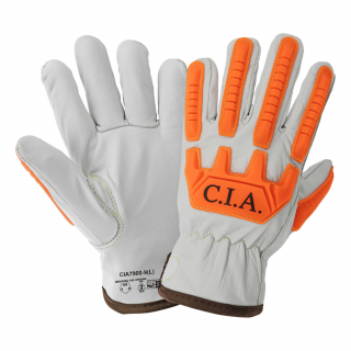 Global Glove High-Visibility Water-Resistant Leather Driver Gloves